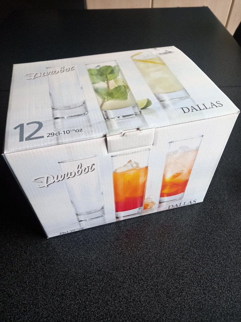 Glazen – 12 stuks, Huis en Inrichting, Keuken | Servies, Ophalen of Verzenden, Nieuw, Glas, Glas of Glazen