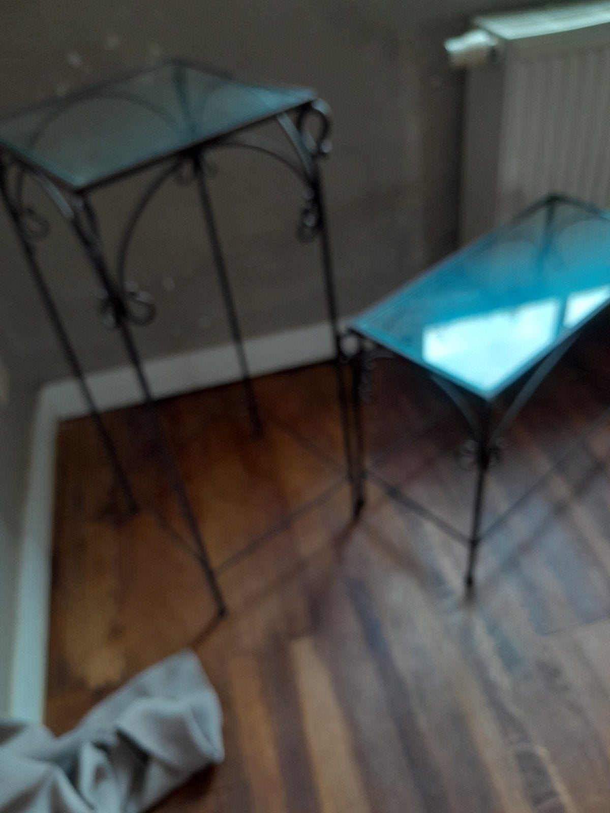 petite table d appoint et console en fer forgé, Maison & Meubles, Enlèvement, Utilisé