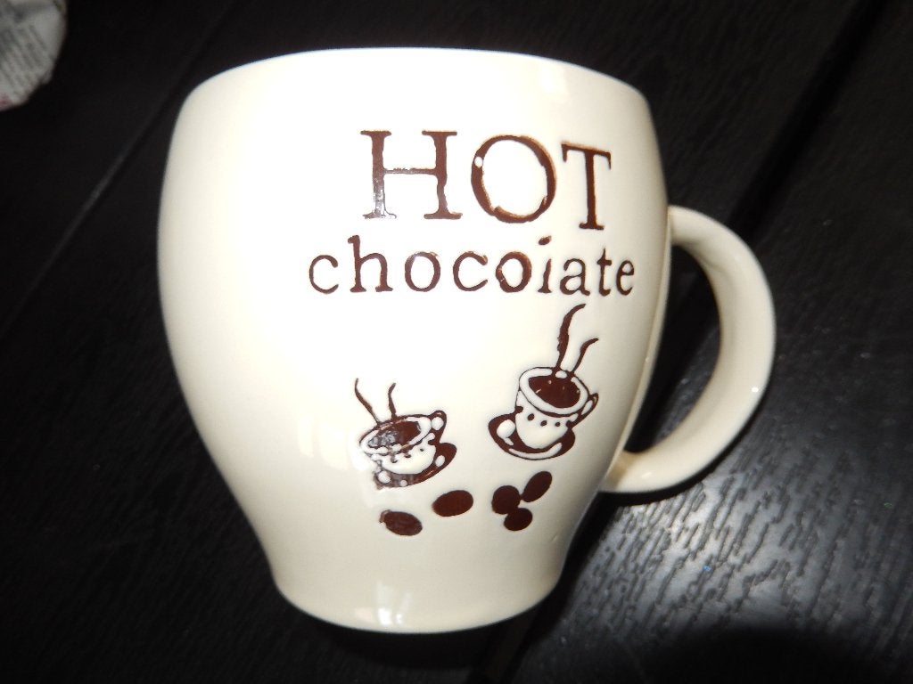 Hot chocolate beker (zgan), Ophalen of Verzenden, Zo goed als nieuw, Kan