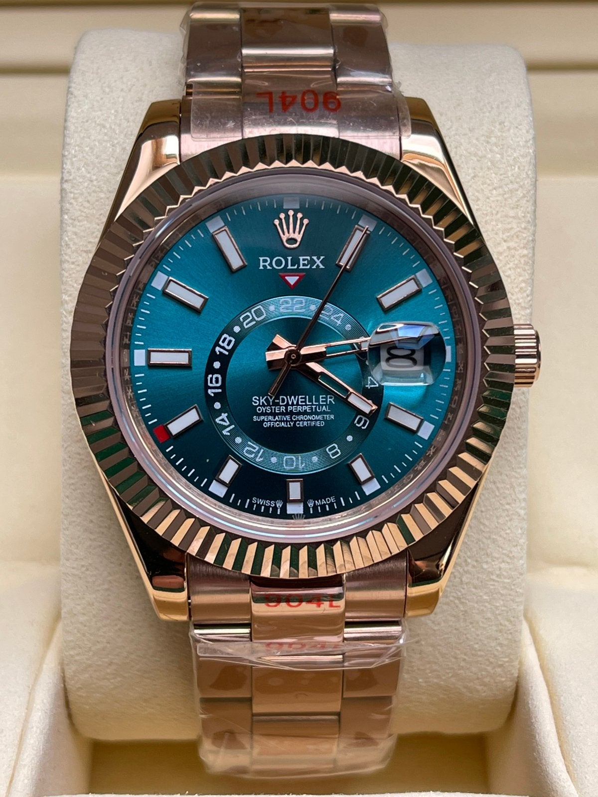 Rolex, Handtassen en Accessoires, Ophalen, Nieuw, Blauw
