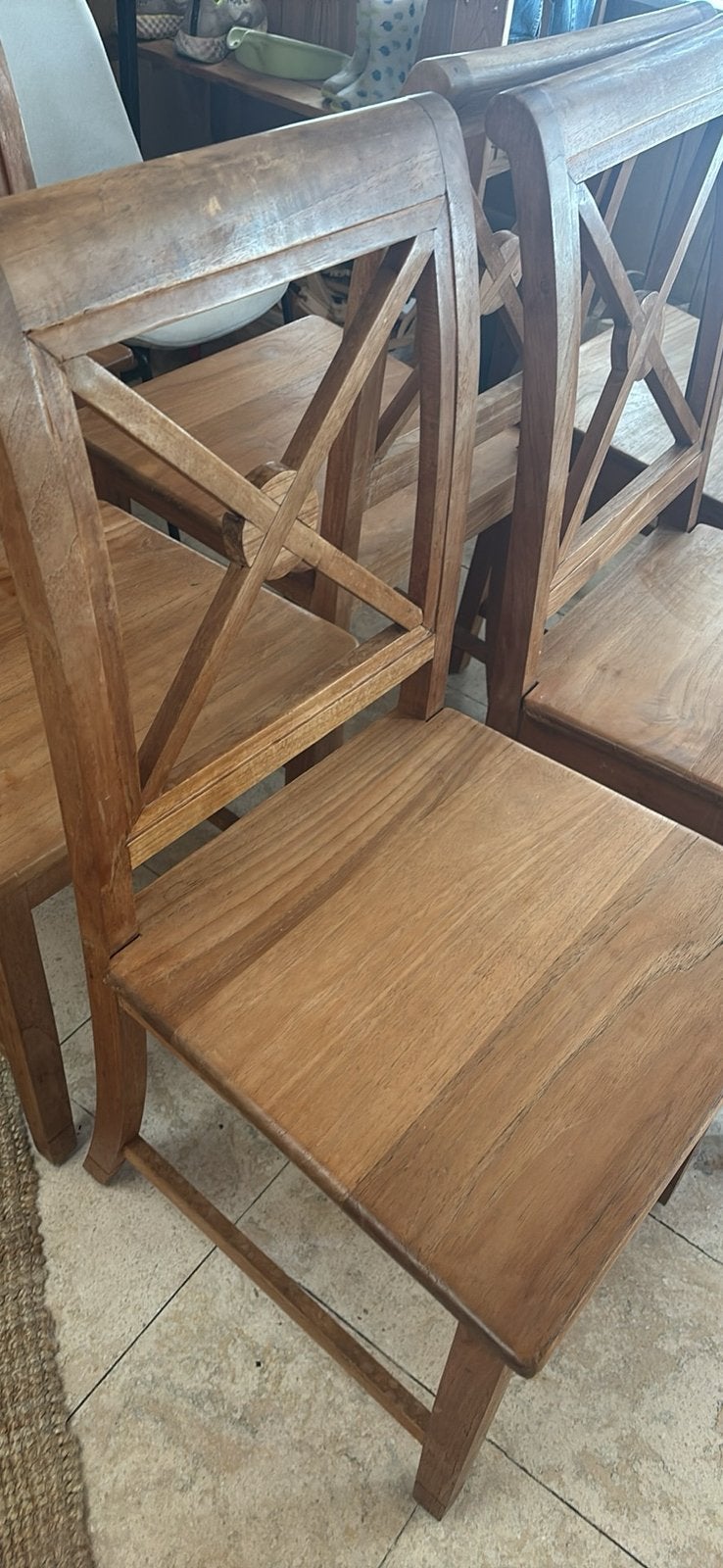 6 TEAK stoelen, Antiek en Kunst, Ophalen