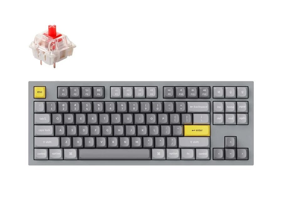 QWERTY Keychron Q3 met rode switches, Computers en Software, Keychron, Ophalen of Verzenden, Zo goed als nieuw, Qwerty