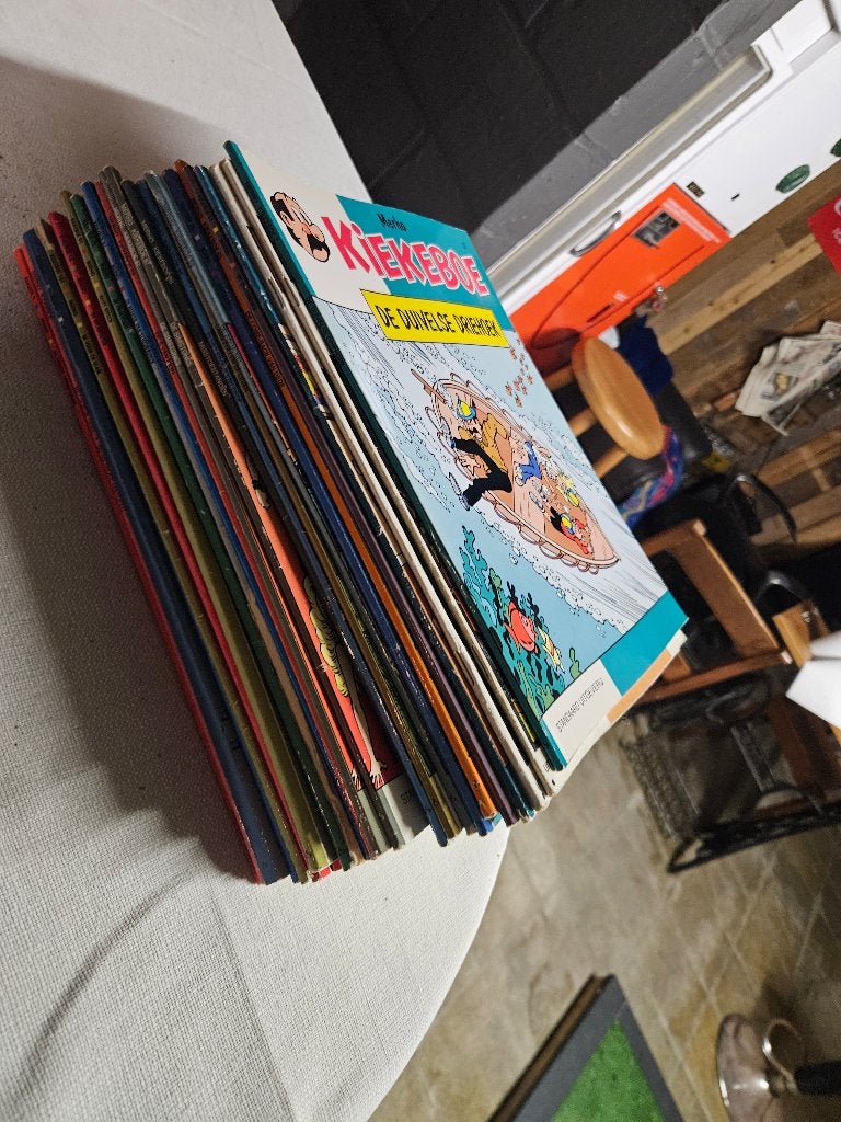 Stripboeken kiekeboe, Plusieurs comics, Enlèvement, Utilisé