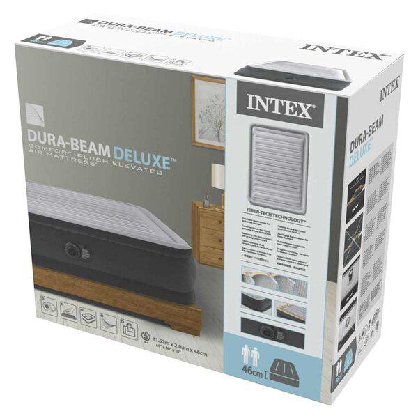 Intex Dura-Beam Deluxe Comfort 152x203x46 opblaasbed, Ophalen of Verzenden, Zo goed als nieuw