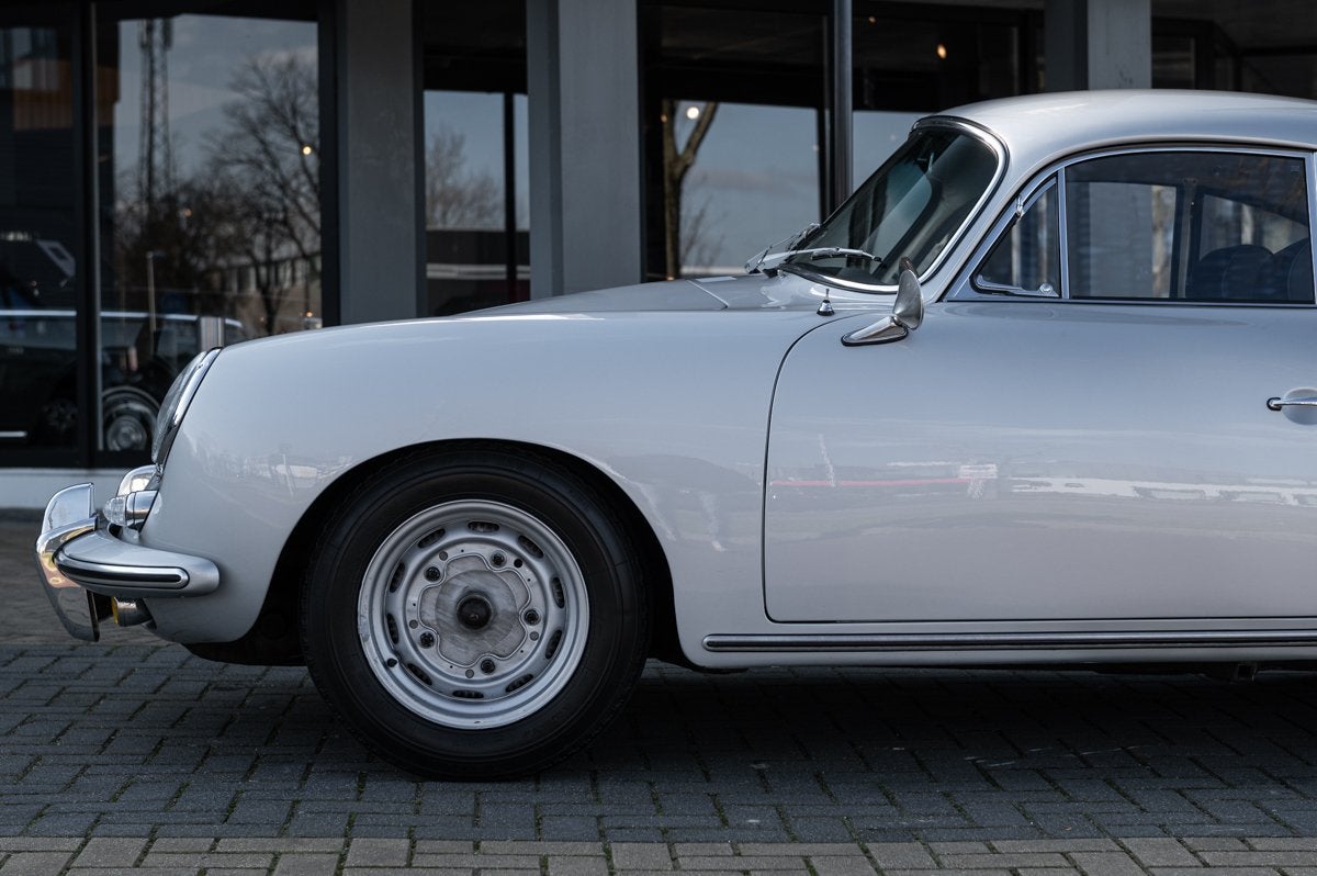 Porsche 356 B - Matching Numbers, Autos, Porsche, Cuir, Argent ou Gris, Achat, Intérieur cuir