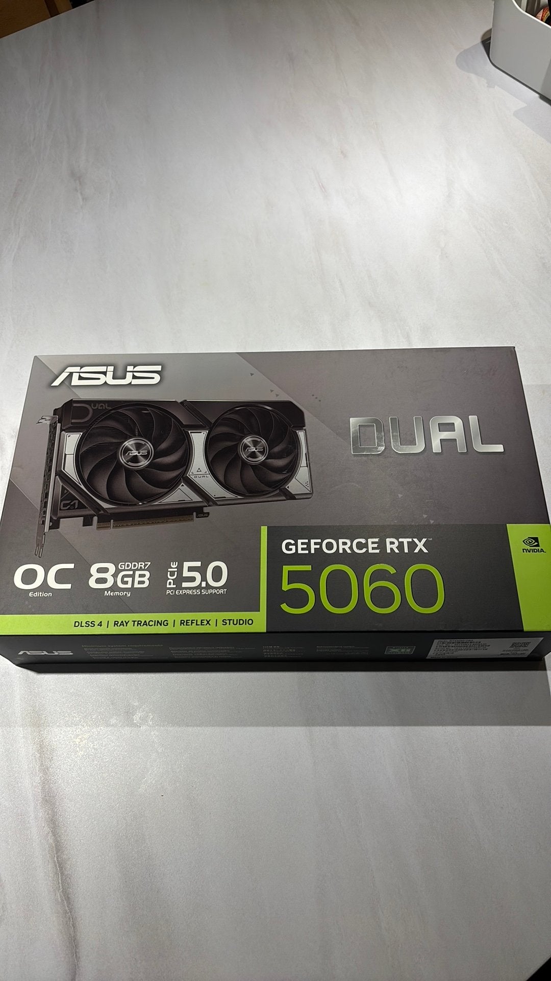 Asus RTX 5060 Dual OC, Computers en Software, DisplayPort, GDDR6, Nieuw, Ophalen of Verzenden