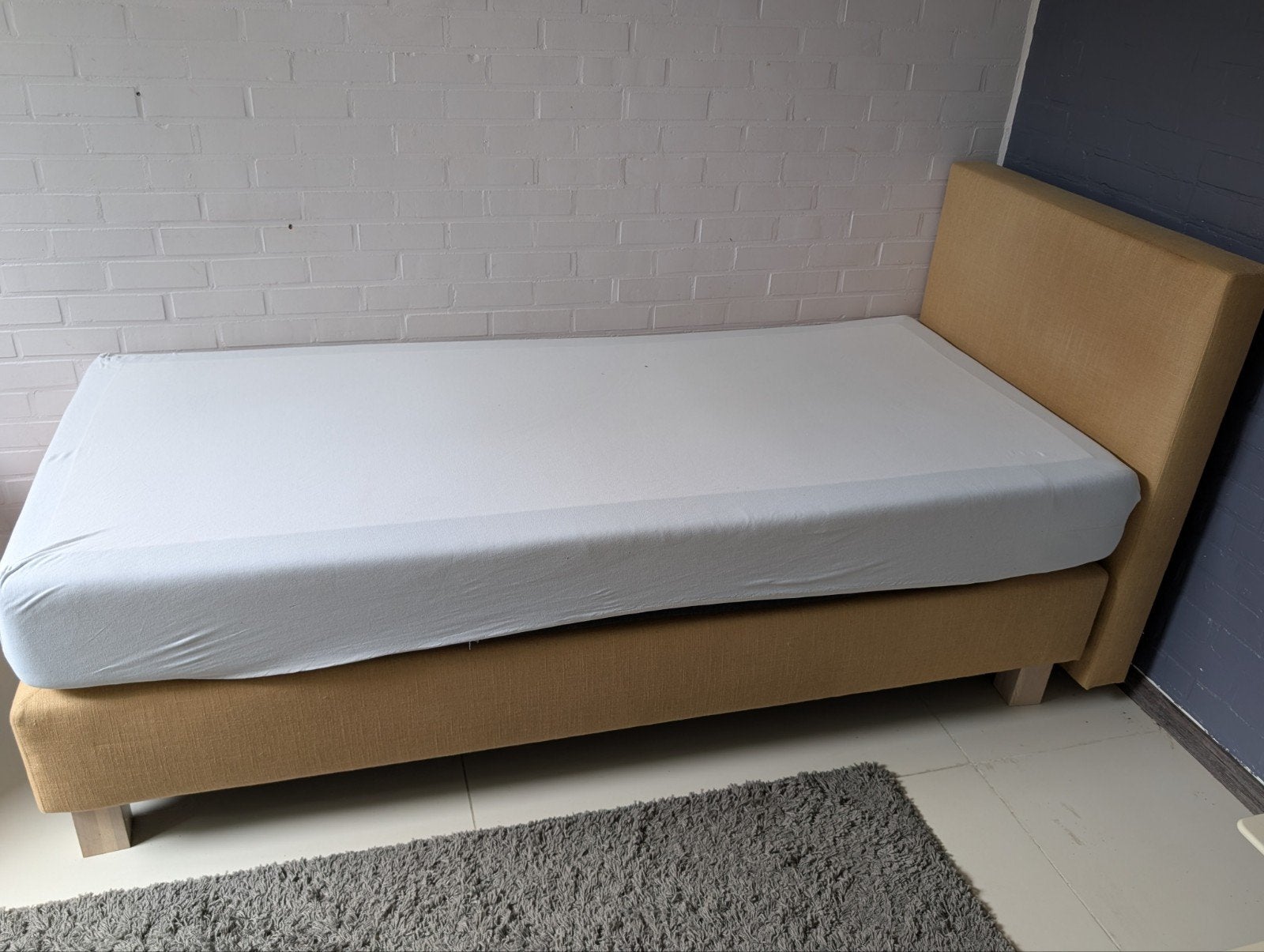 Gratis af te halen - Boxspring 90x200, 90 cm, Une personne, Enlèvement, Utilisé