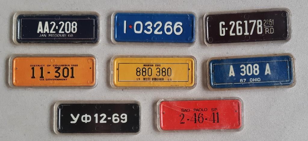 RECLAME KOFFIE CAFES ROMBOUTS BLIK AUTO kenteken platen, Verzamelen, Blikken, Ophalen of Verzenden, Koffie