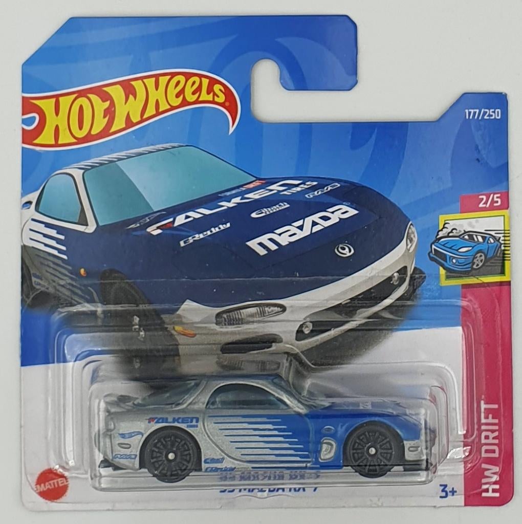 Hot Wheels - HW Drift - '95 Mazda RX-7 - HCX62 - 1:64, Neuf, 333 Continental Boulevard, El Segundo, CA 90245, United States, Service.mattel.com