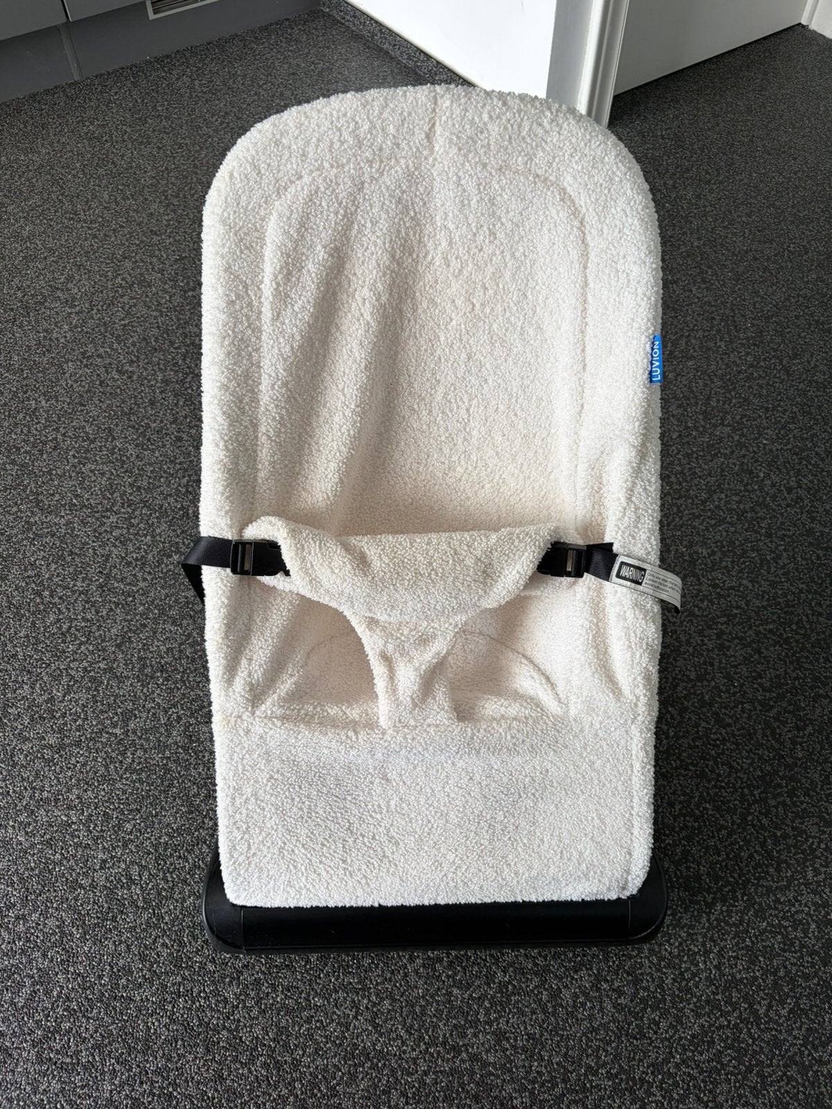 Luvion baby bouncer, Kinderen en Baby's, Wipstoeltjes, Gebruikt, Wipstoel, Met gordel(s) of riempje(s), Ophalen