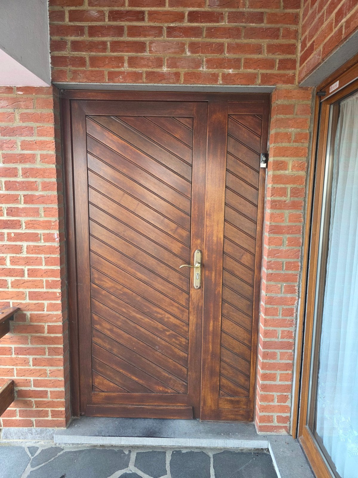 Porte de façade en bois, Bricolage & Construction, Porte extérieure, Comme neuf, 120 cm ou plus, Bois