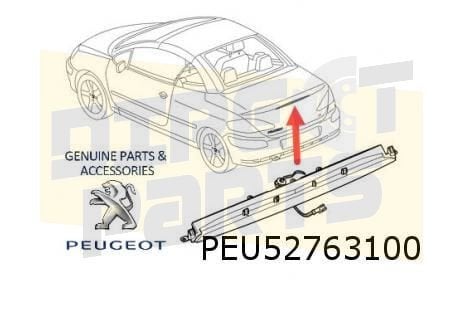 Peugeot 307 CC  derde remlicht Origineel! 6350W5, Autos : Pièces & Accessoires, Neuf, -, -, -