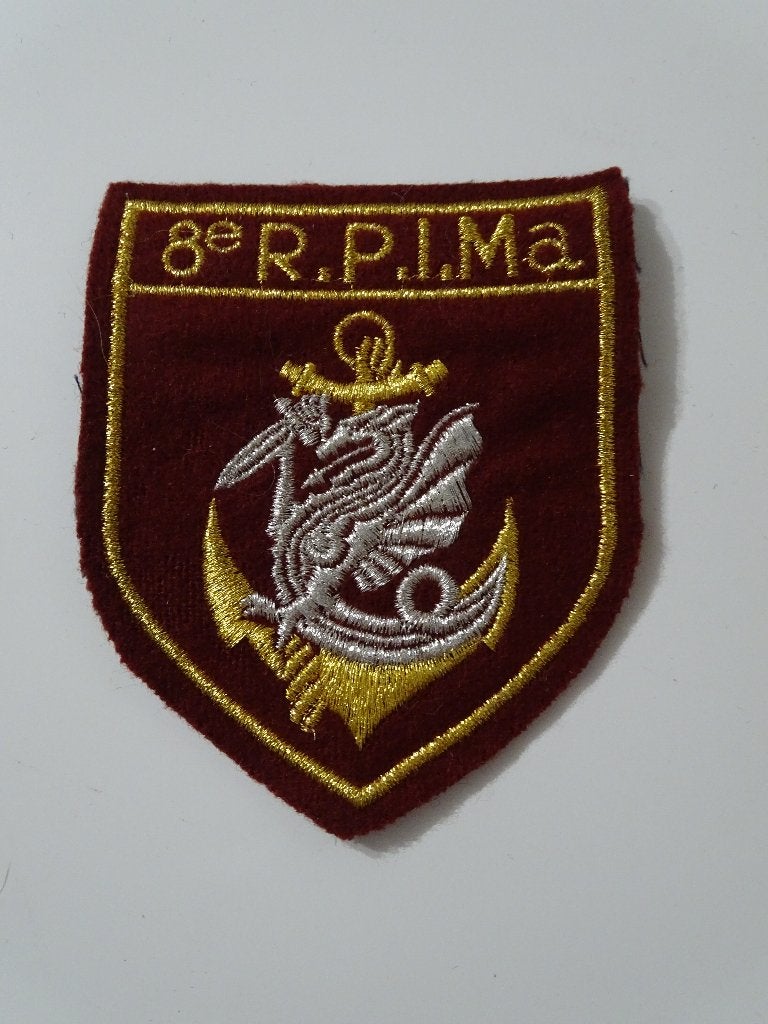 Ecusson 8eme régiment infanterie marine para badge armée, Enlèvement ou Envoi, Armée de terre