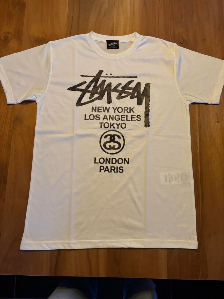 Stüssy T-shirt, Kleding | Heren, T-shirts, Ophalen of Verzenden, Nieuw, Maat 48/50 (M), Wit