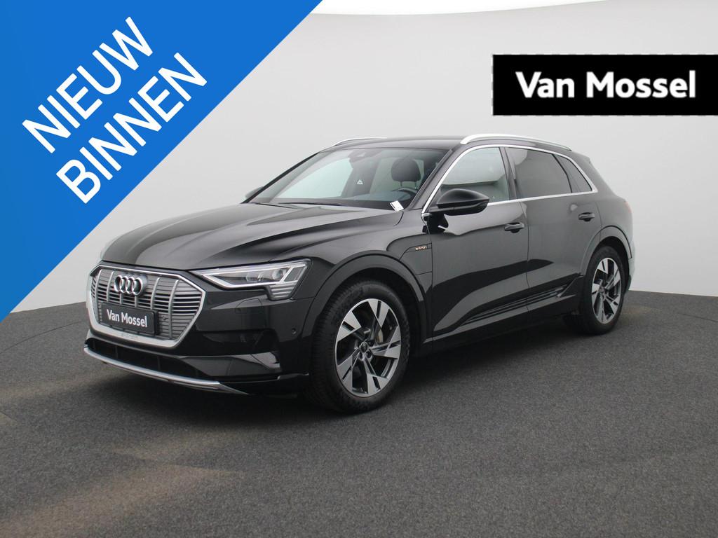 Audi e-tron 55 quattro Business edition 95 kWh LEDER | NAVI, Auto's, Audi, Automaat, Stof, Zwart, 95 kWh
