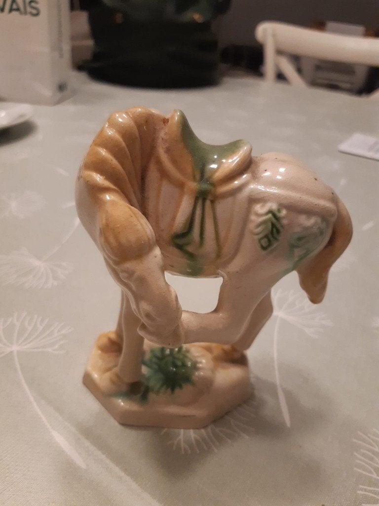 Figurine cheval style Tang - Céramique, Enlèvement ou Envoi