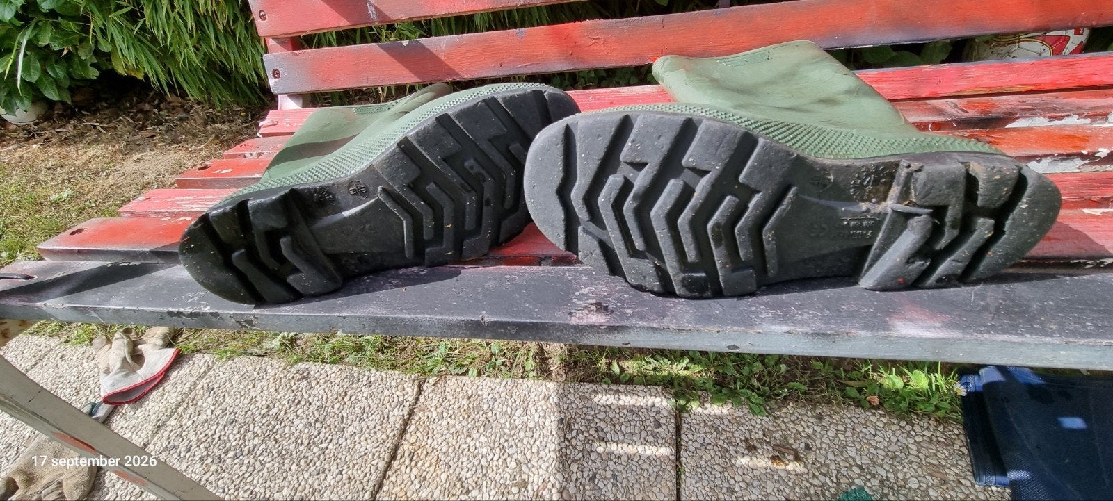 Bottes en caoutchouc, pointure 40, Jardin & Terrasse, Enlèvement, Bottes