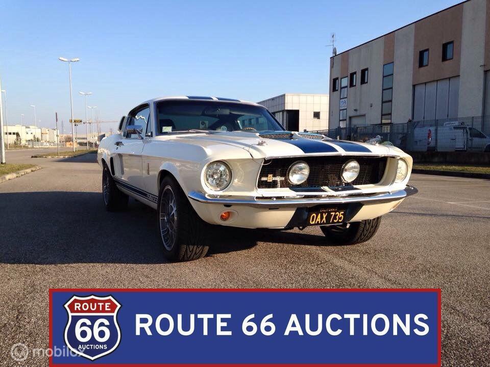 Ford Mustang GT 390 Fastback | 1967 | Route 66 Auctions, Auto's, Zwart, Bedrijf, Handgeschakeld, Overige carrosserie