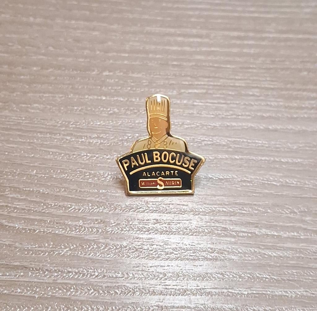 PIN - WILLIAM SAURIN - PAUL BOCUSE - GASTRONOMIE, Envoi, Utilisé, Autres sujets/thèmes, Insigne ou Pin's