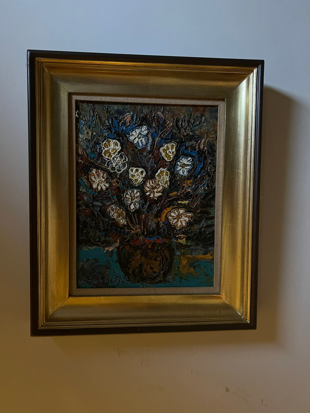Peinture d'Etienne Lecompte, Enlèvement, Fleurs