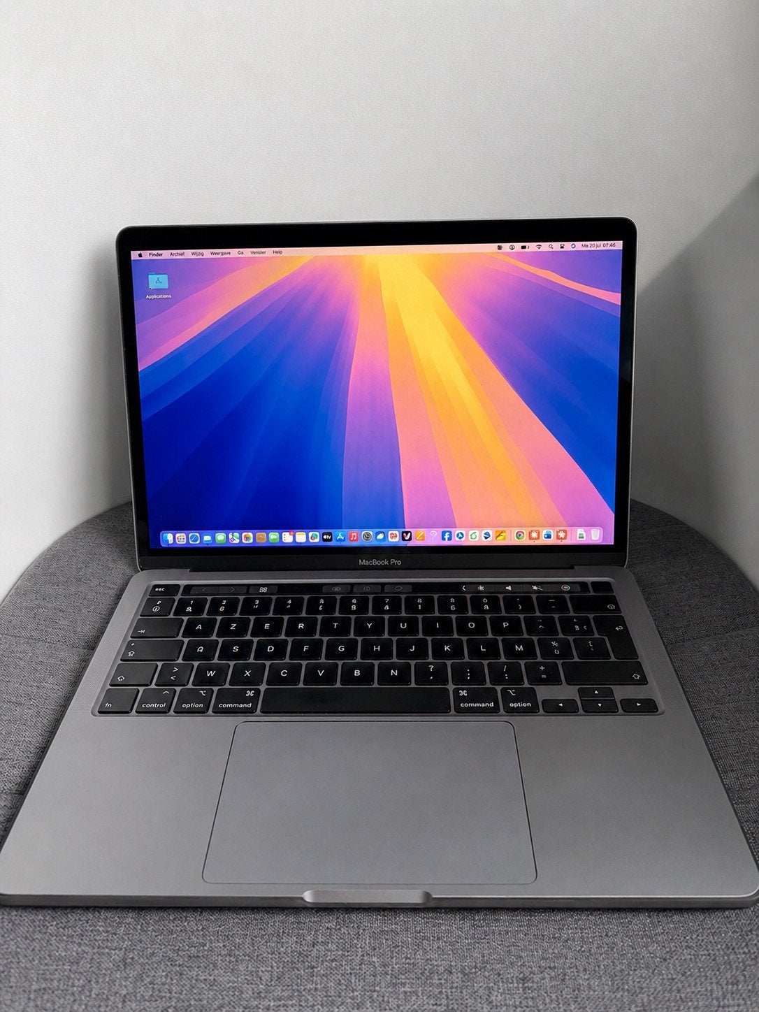 Apple MacBook Pro 13 pouces 2020 gris sidéral parfait état, Informatique & Logiciels, 13 pouces, Comme neuf, Azerty, Enlèvement