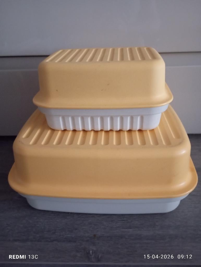 Tupperware brooddozen, Huis en Inrichting, Ophalen, Zo goed als nieuw, Geel