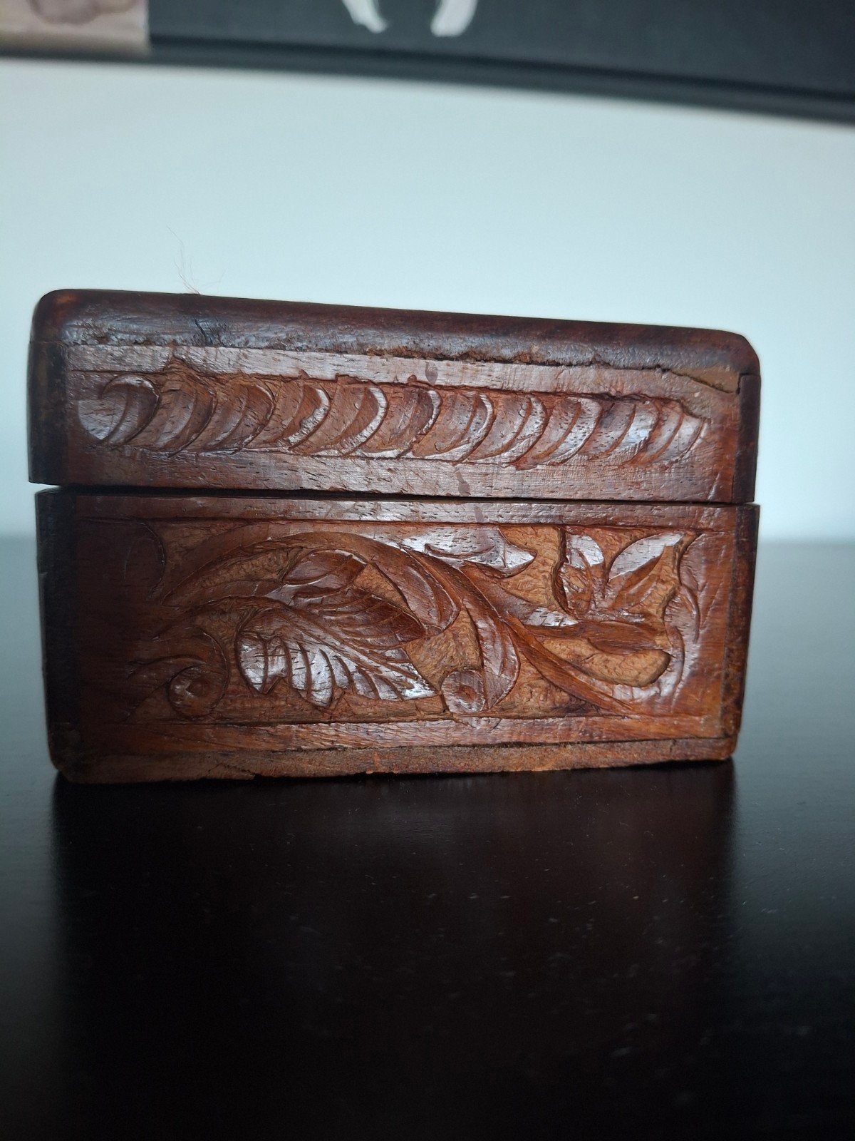 Vintage houten sieradendoos ., Enlèvement