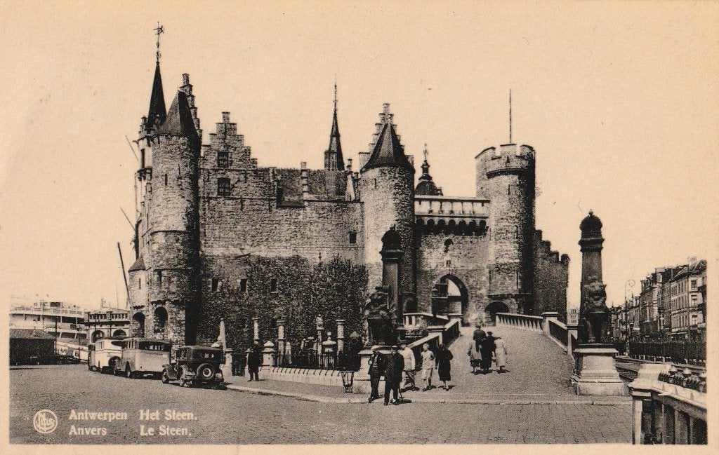 ANTWERPEN -  Het Steen, Envoi, 1940 à 1960, Affranchie, Anvers
