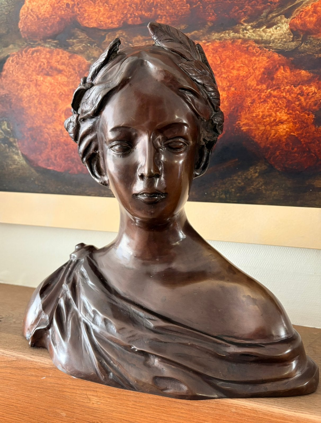 Bronzen buste, Antiek en Kunst, Kunst | Beelden en Houtsnijwerken, Ophalen of Verzenden, Buste