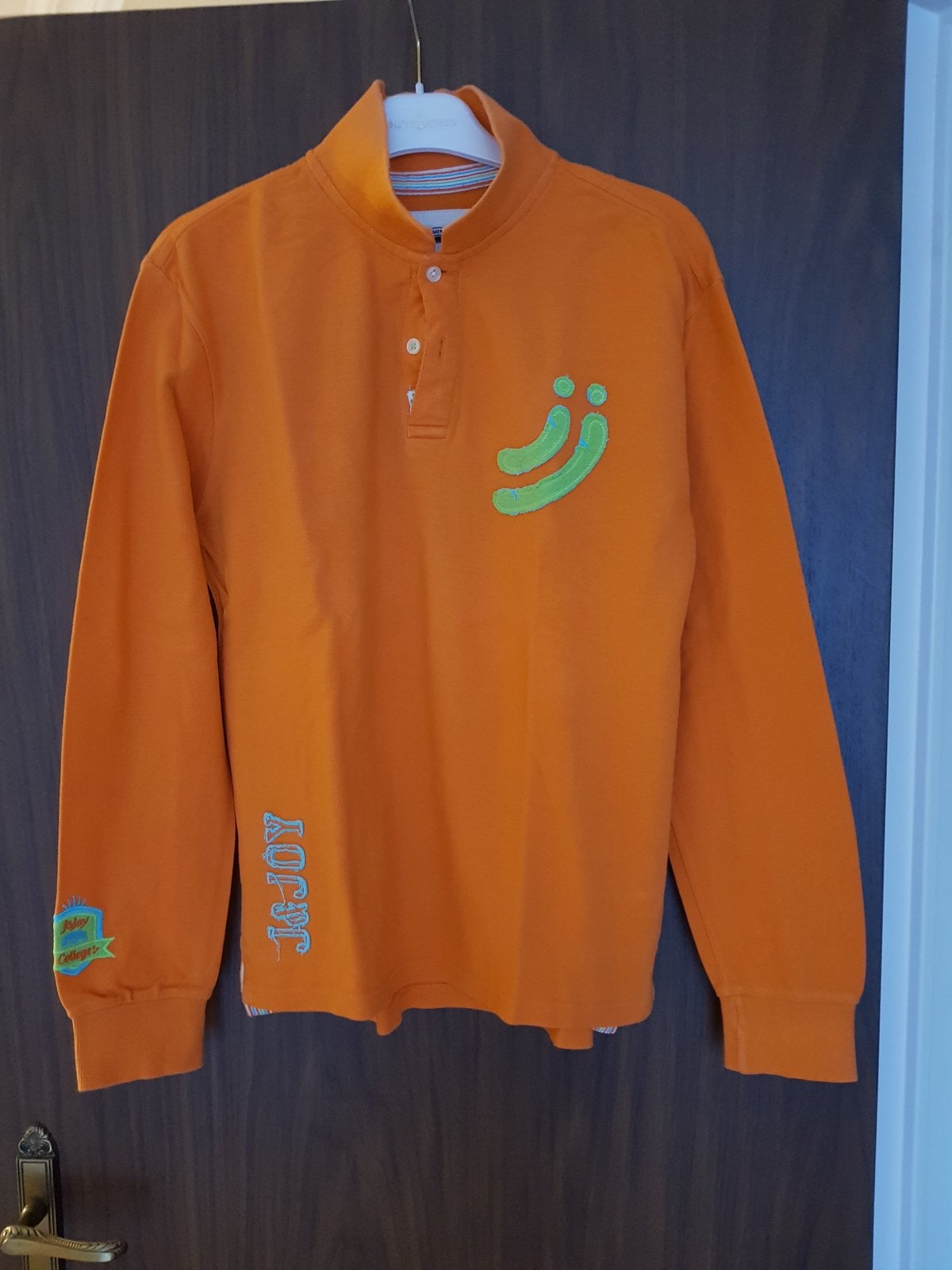 Polo, Jn Joy, lg mouw, oranje, maat 164, goede staat, Kinderen en Baby's, Ophalen, Zo goed als nieuw