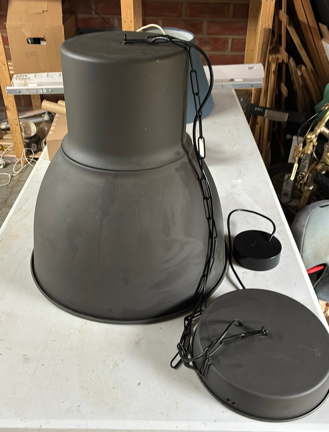 Hektar ikea grote industriële hanglamp, Maison & Meubles, Lampes | Suspensions, Enlèvement, Comme neuf
