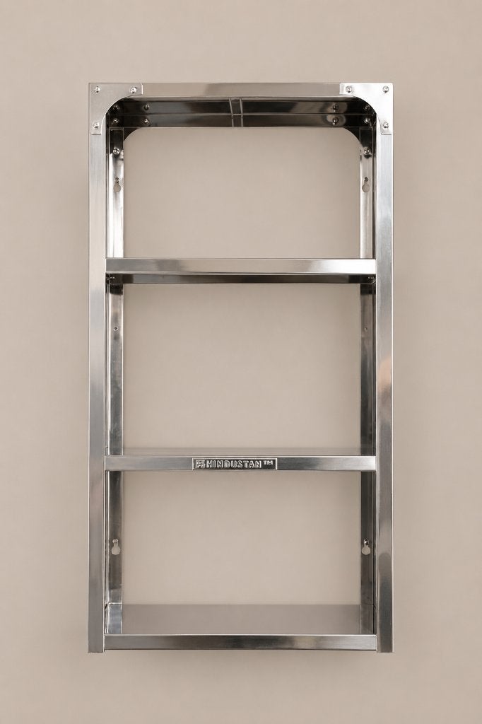 Traditionele Indiase planken 76x40 cm, Verzenden, Nieuw, Etagère, Metaal