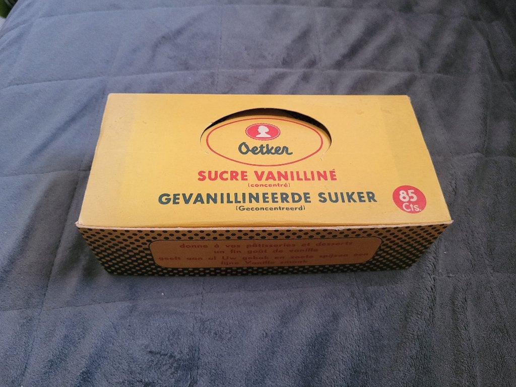 oude complete reclamedoos van Oetker, Ophalen of Verzenden, Nieuw, Overige typen