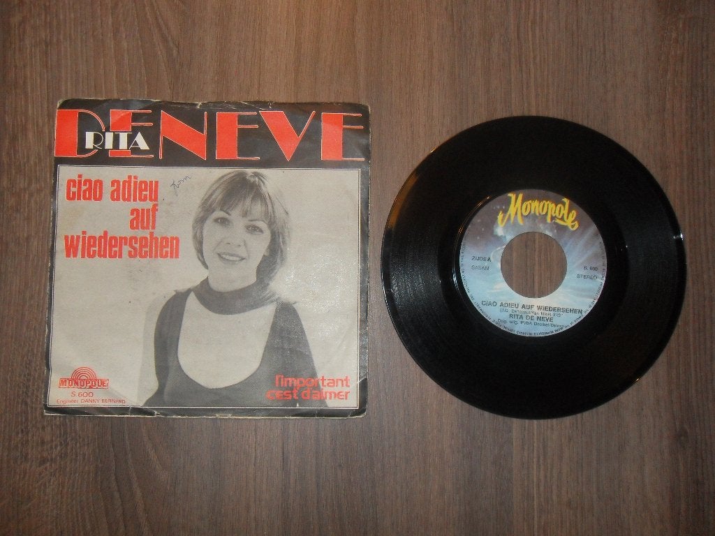 Rita Deneve - Ciao adieu auf wiedersehen, Cd's en Dvd's, Ophalen of Verzenden, Gebruikt, 7 inch, Levenslied of Smartlap