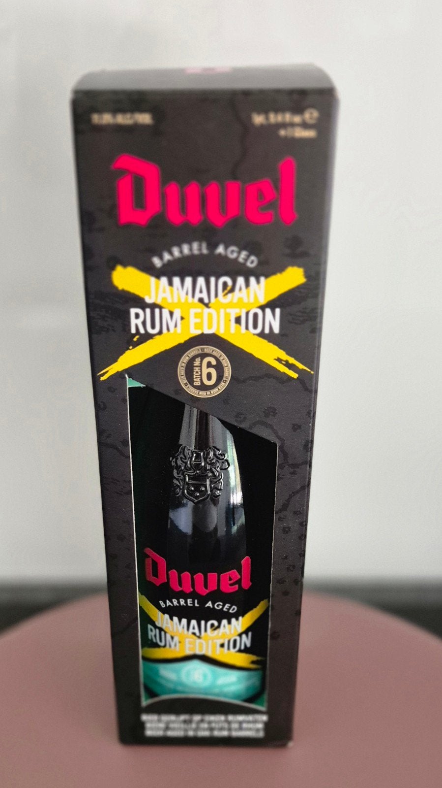 Duvel Barrel Aged Batch/Jamaican Rum Edition 75 cl + glas, Verzamelen, Biermerken, Ophalen, Duvel