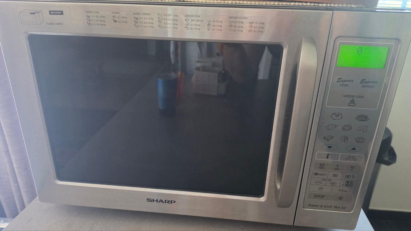 Sharp combi microgolfoven, Ophalen, Hete lucht, Microgolfoven, Draaiplateau