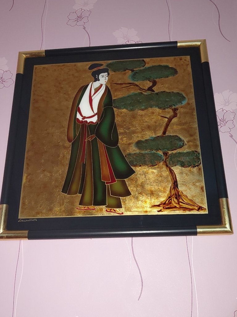 Peinture, Antiquités & Art, Autres sujets, Autres techniques, Panneau, Enlèvement