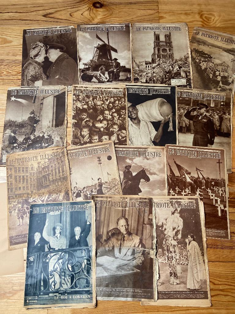 Le Patriote illustré   Lot de 22 revues, Boeken, Gelezen, Ophalen of Verzenden, Divers auteurs, Politiek en Staatkunde