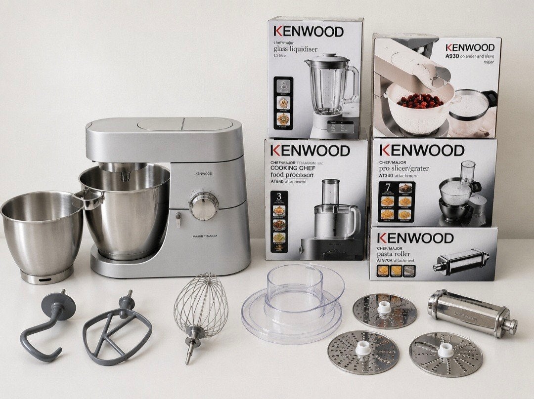Robot pâtissier Kenwood MAJOR TITANIUM, Autres marques, Autres types, Comme neuf, Gris