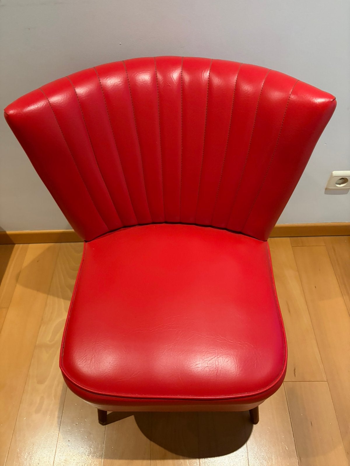Rood retro zeteltje, Huis en Inrichting, Ophalen, Gebruikt