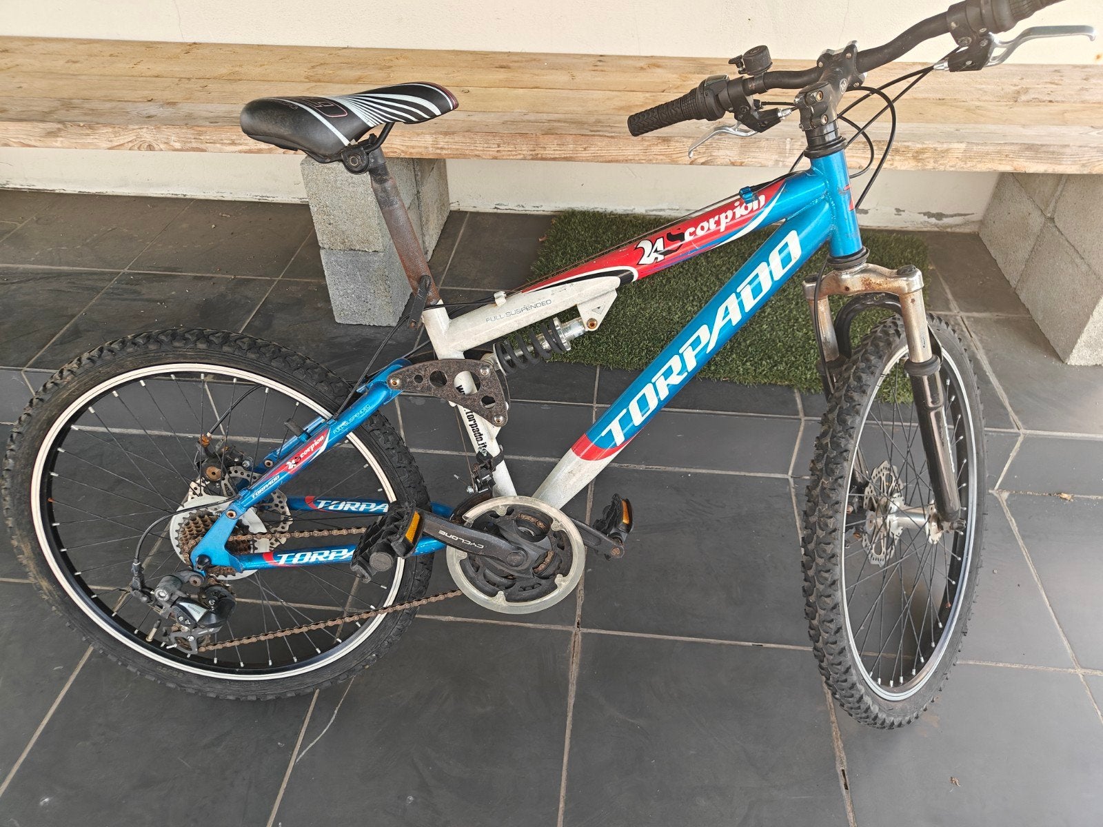kinder mtb, Fully, Ophalen, Gebruikt, Schijfrem