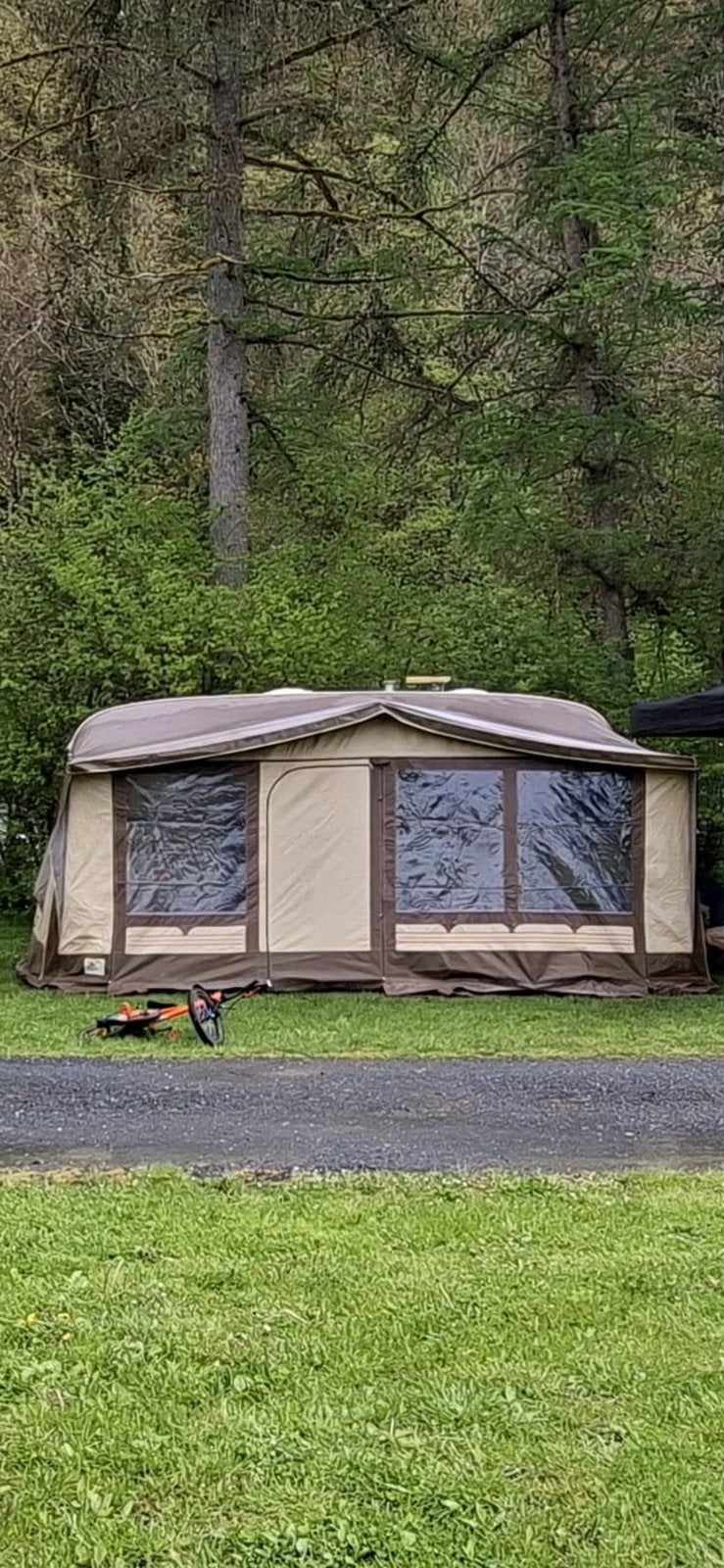 Voortent tabbert comtesse 490 origineel, Caravans en Kamperen, Ophalen, Gebruikt