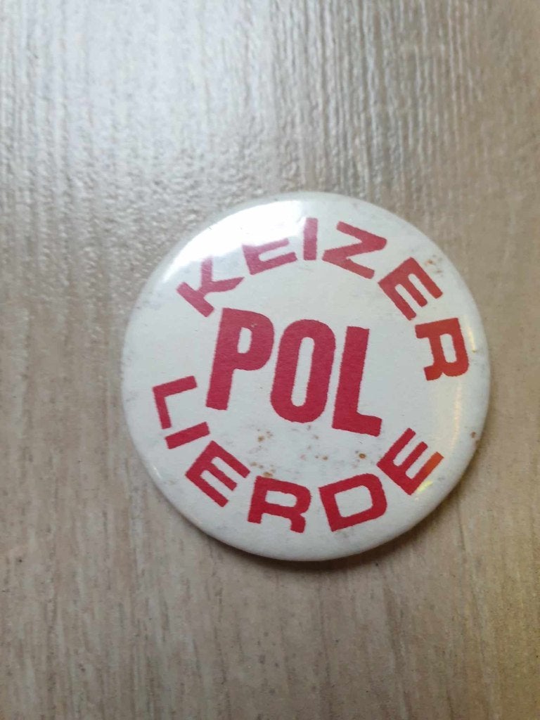 Carnaval button Lierde Keizer Pol, Ophalen of Verzenden