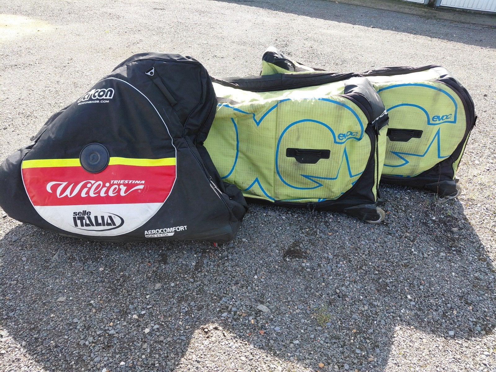 fietstassen evoc en wilier, Ophalen of Verzenden
