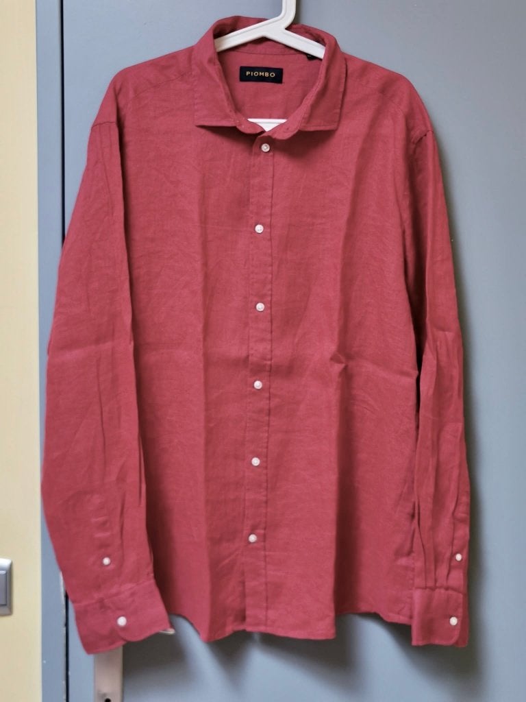 Hemd maat XXL - PIOMBO, Kleding | Heren, Ophalen of Verzenden, Zo goed als nieuw, Rood