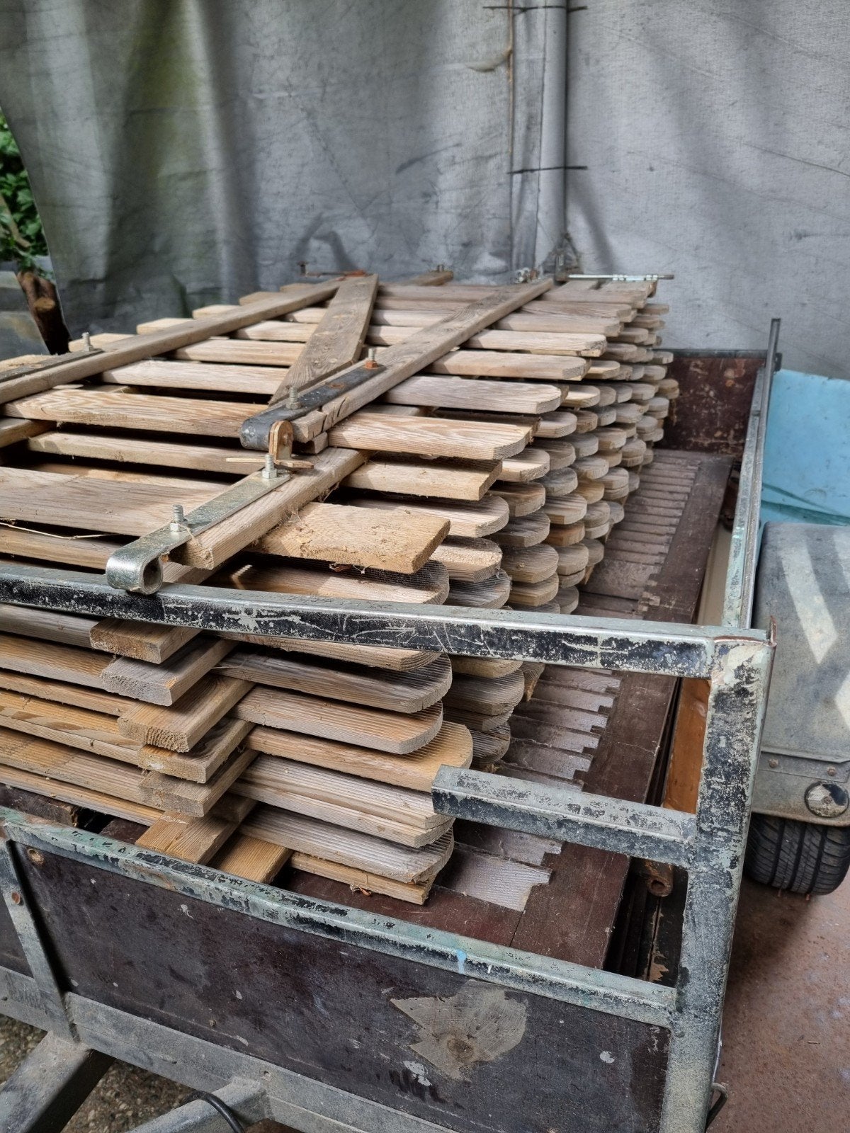 houten omheining, Ophalen of Verzenden