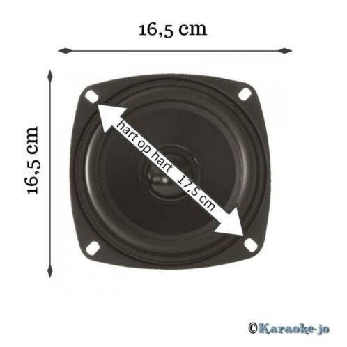 Dynavox 8 Ohm basluidspreker 16,5 cm 80 Watt, Ophalen of Verzenden, Nieuw, Overige typen