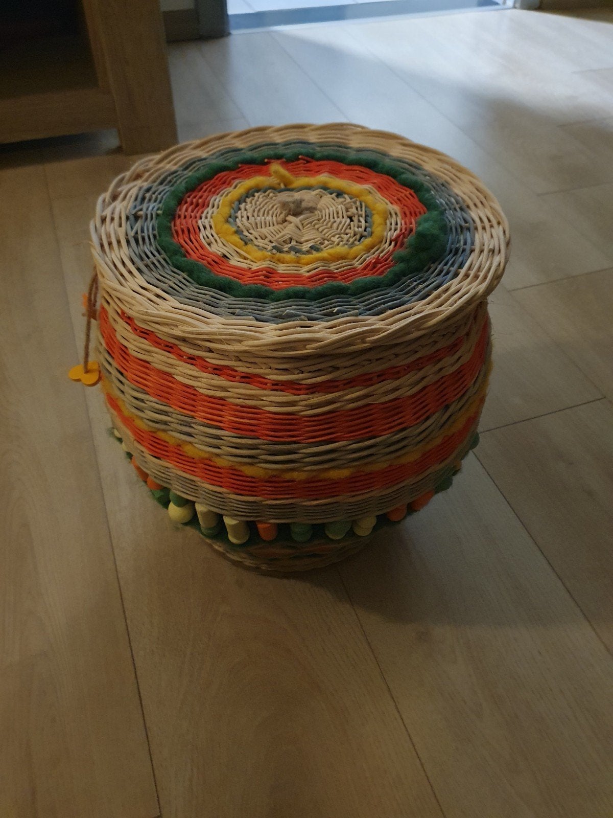 hand gevlochten mand, Ophalen of Verzenden, Mand