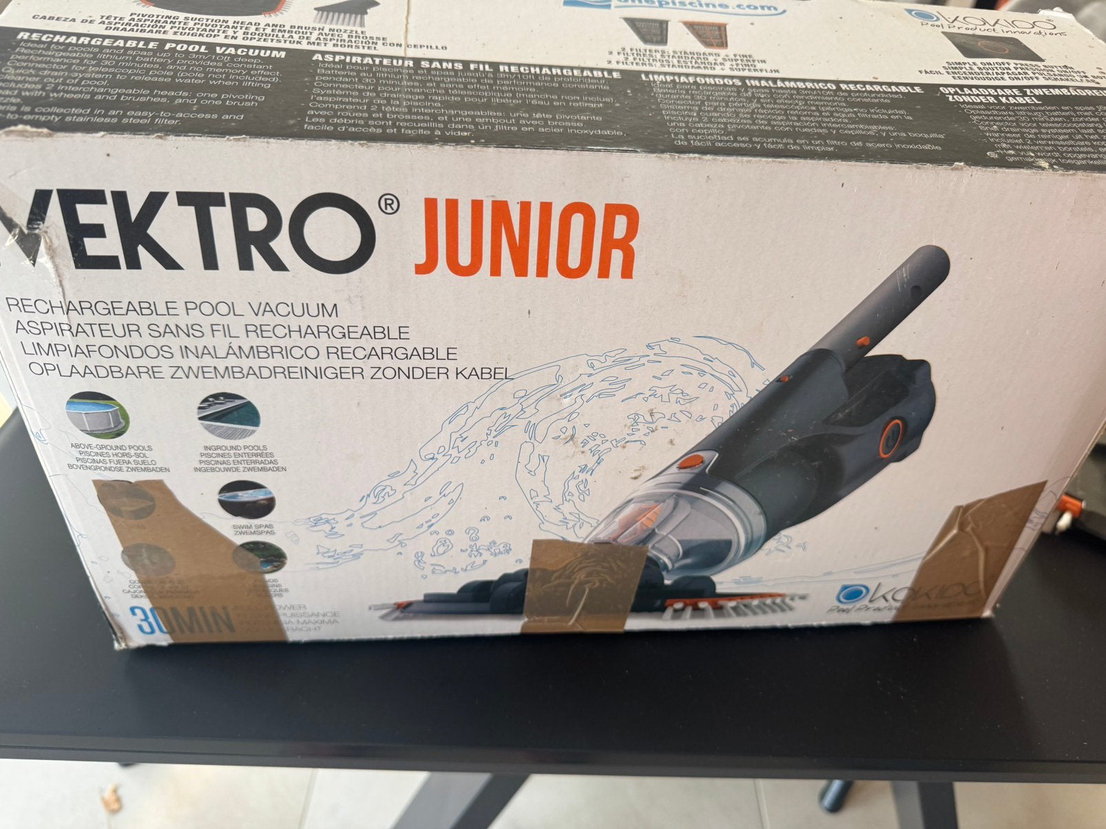 Vektro aspirateur piscine, Sans fil, Enlèvement ou Envoi, Réservoir, Autres marques