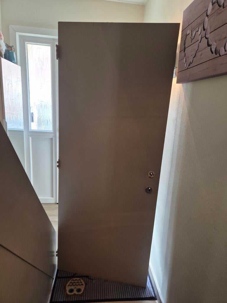 Schilderdeur 194x79x4 (beschadigd aan slot) GRATIS, Doe-het-zelf en Bouw, Deuren en Vliegenramen, Ophalen